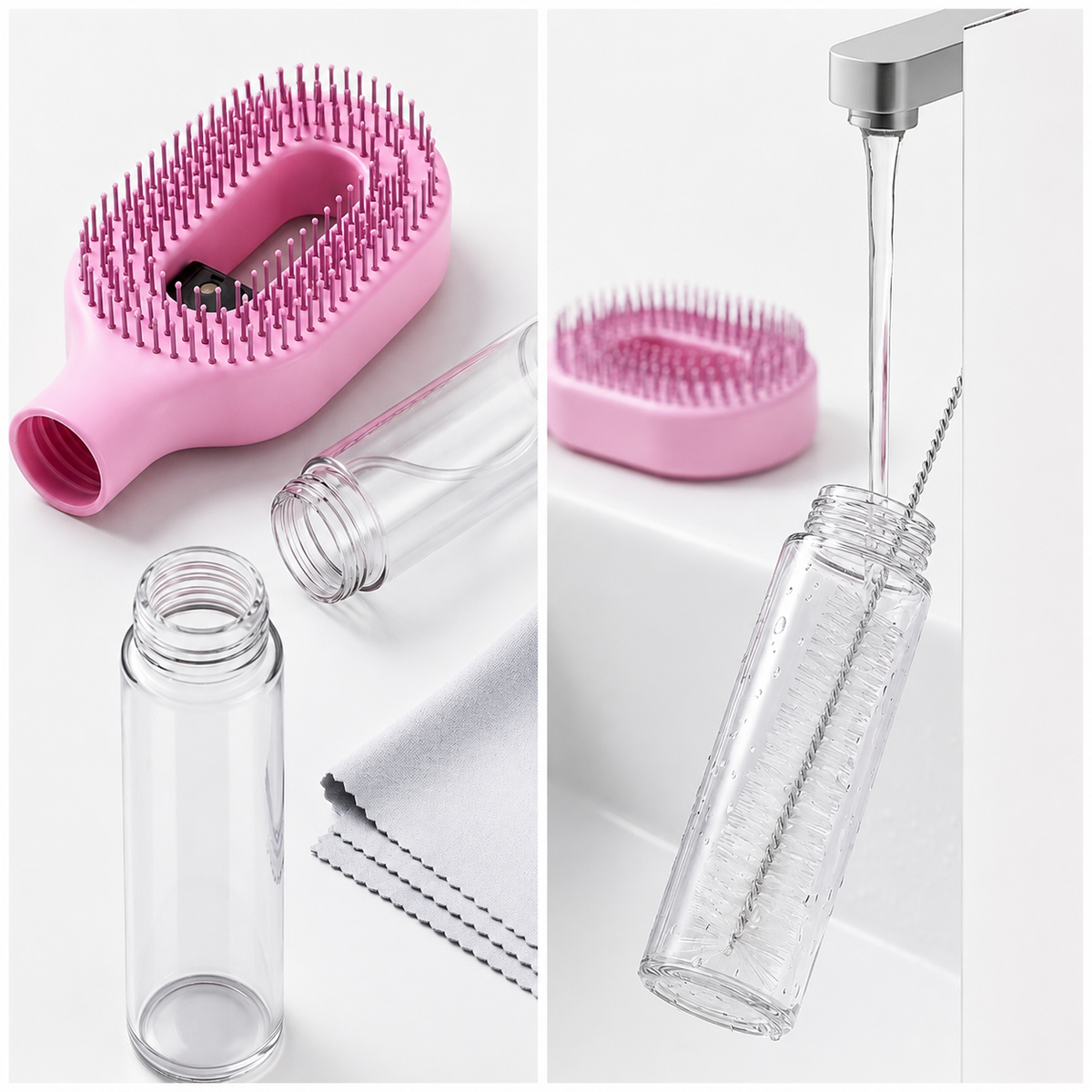 2in1 Sprayer Comb Detangling Scalp Massage Hairbrush with Spray Bottle Essential Oil Water Mist Spray Brush Anti-static Autumn